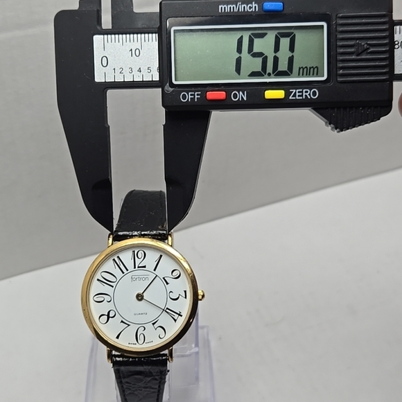 Womens Vintage Fortron Quartz Swiss Made 10k Gold Plated Watch New Battery - Picture 5 of 11